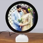 Heart Beat Plastic Round Magic Mirror